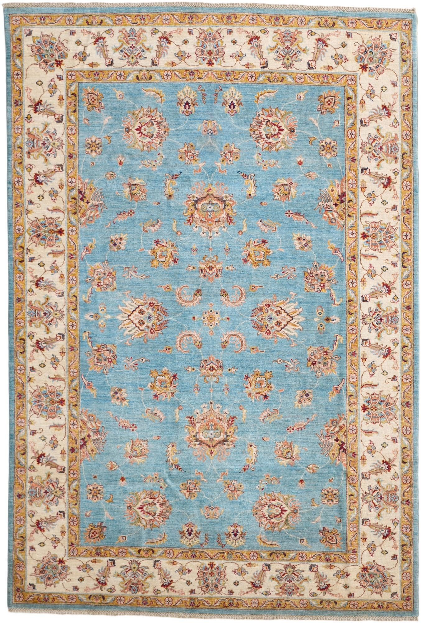 6' 9 x 10' Hand Knotted Ziegler Rug