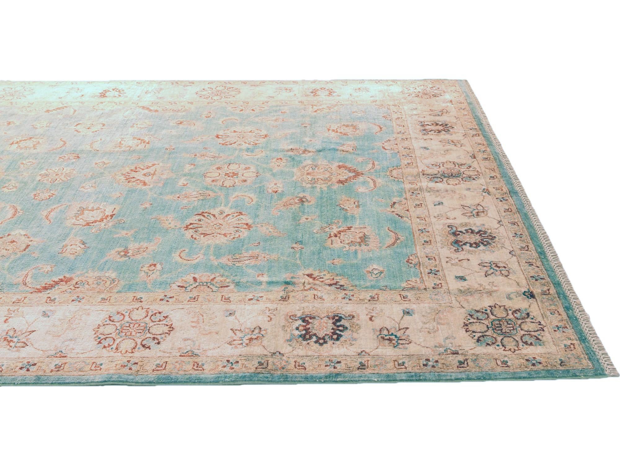 6' 10 x 9' 10 Hand Knotted Ziegler Rug