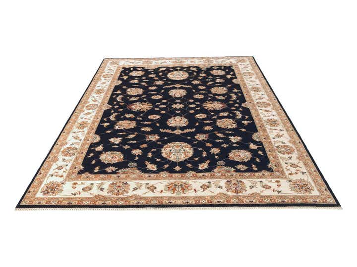 6' 11 x 9' 9 Hand Knotted Ziegler Rug