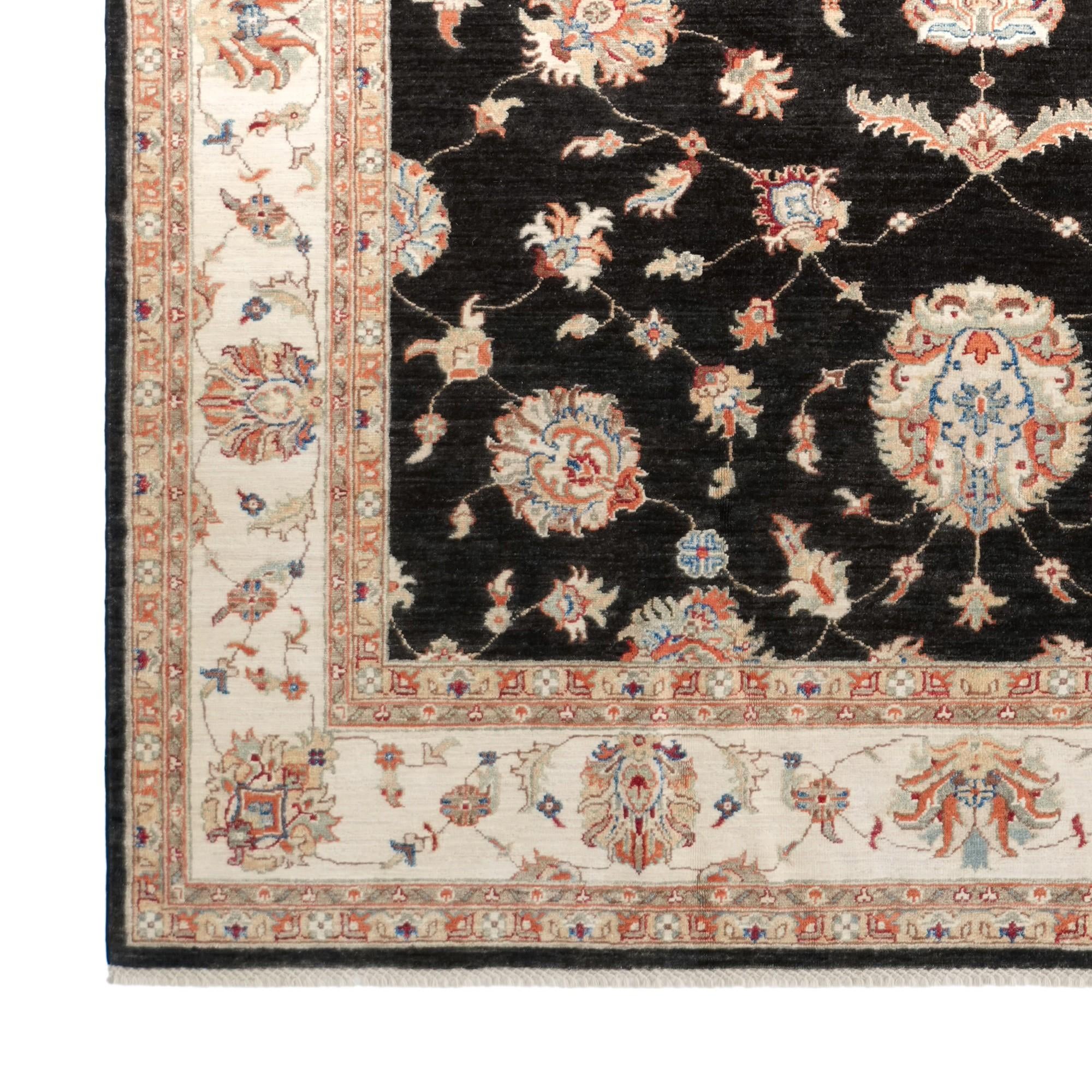 Detail image 7 of 12: 6' 11 x 9' 9 Hand Knotted Ziegler Rug