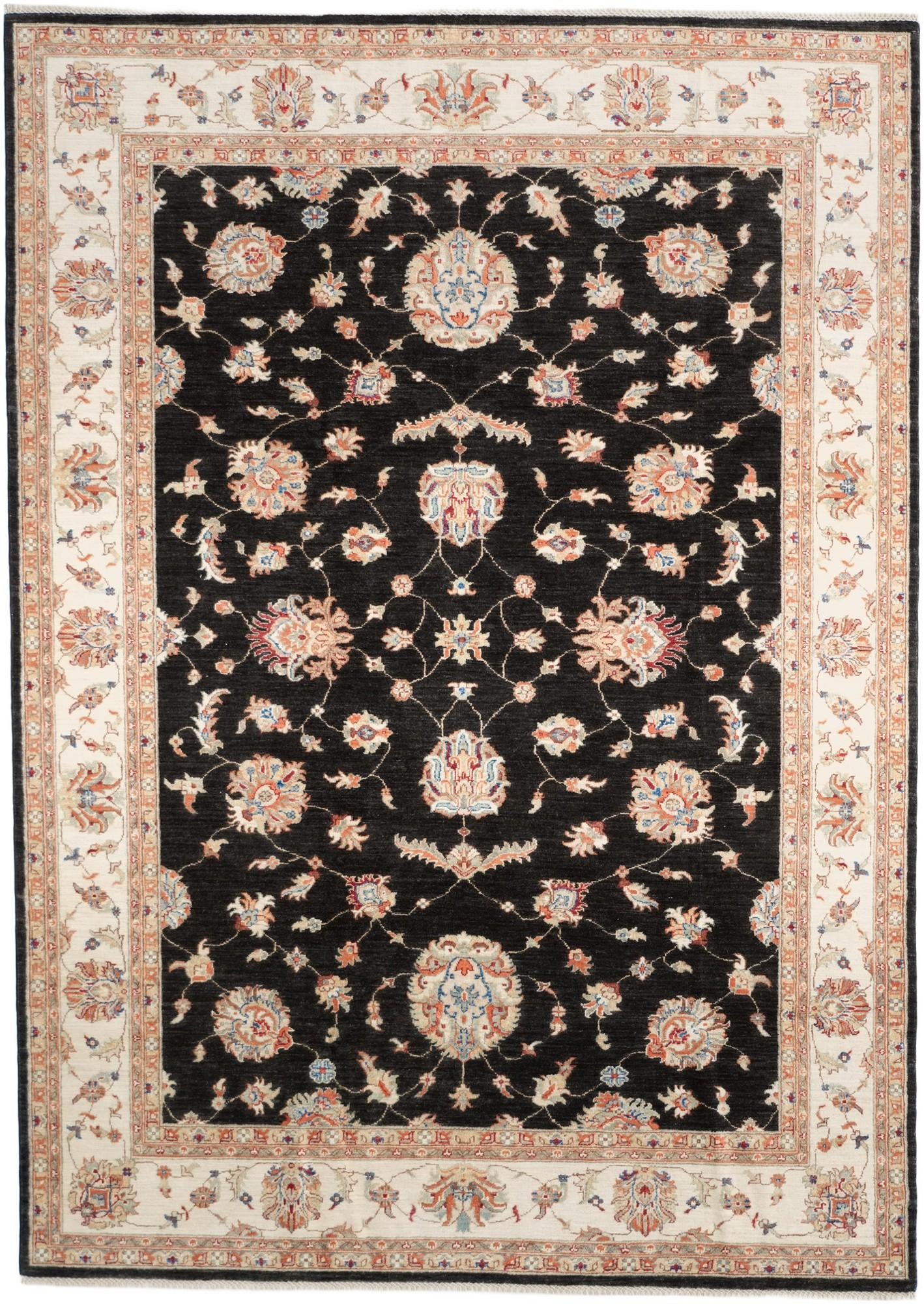 6' 11 x 9' 9 Hand Knotted Ziegler Rug