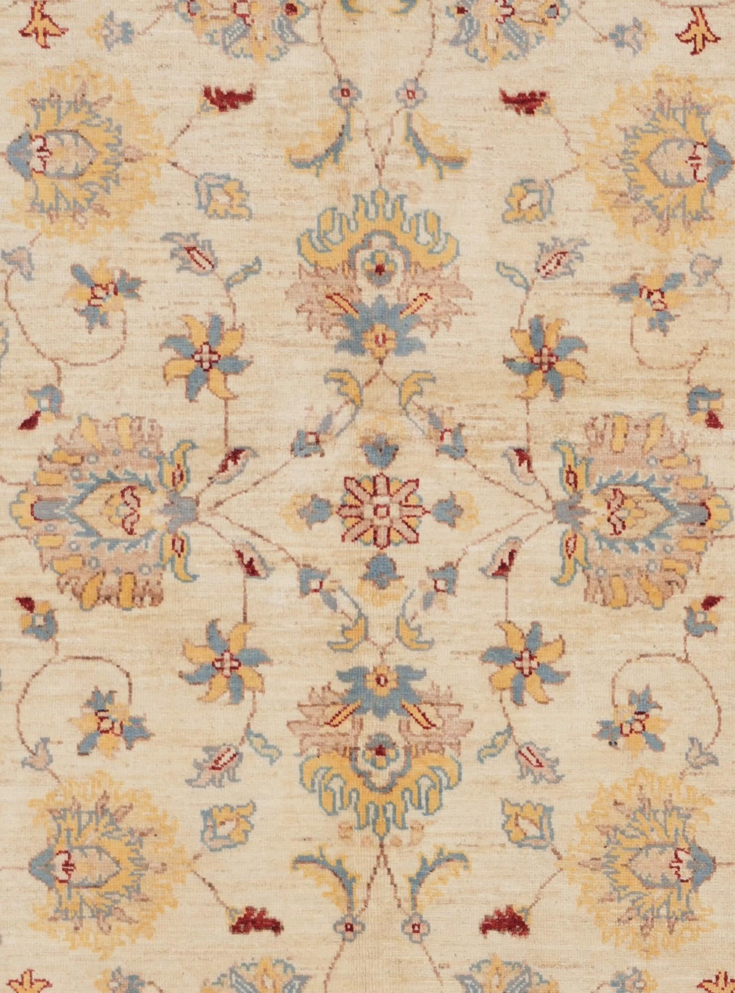 5' 8 x 8' Hand Knotted Ziegler Rug