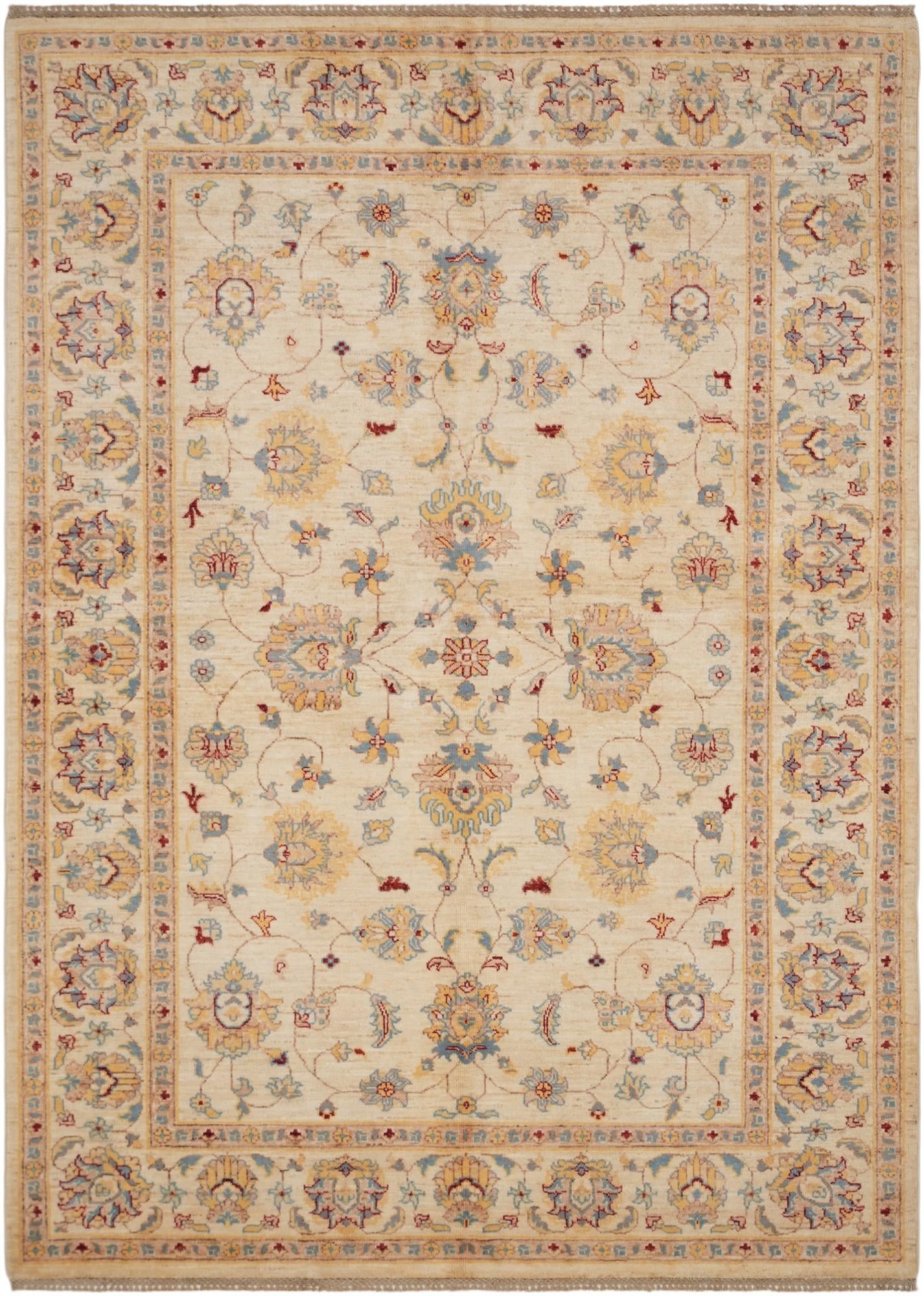 5' 8 x 8' Hand Knotted Ziegler Rug