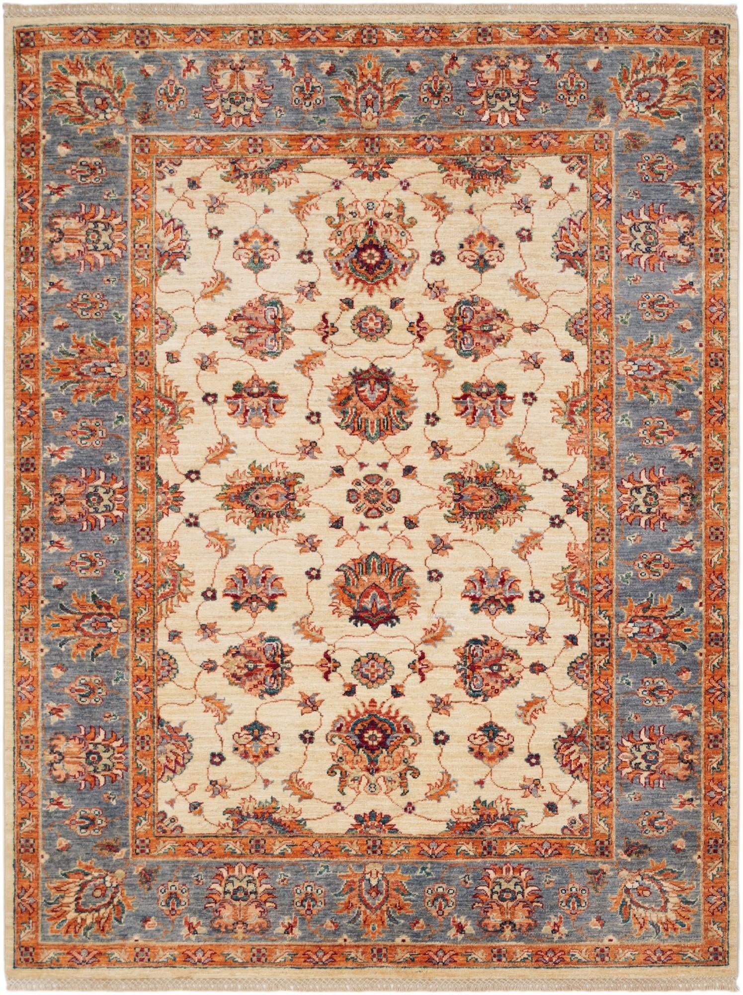 5' x 6' 9 Hand Knotted Ziegler Rug