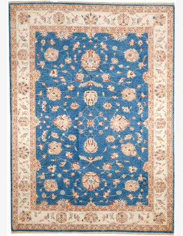 6' 11 x 9' 8 Hand Knotted Ziegler Rug