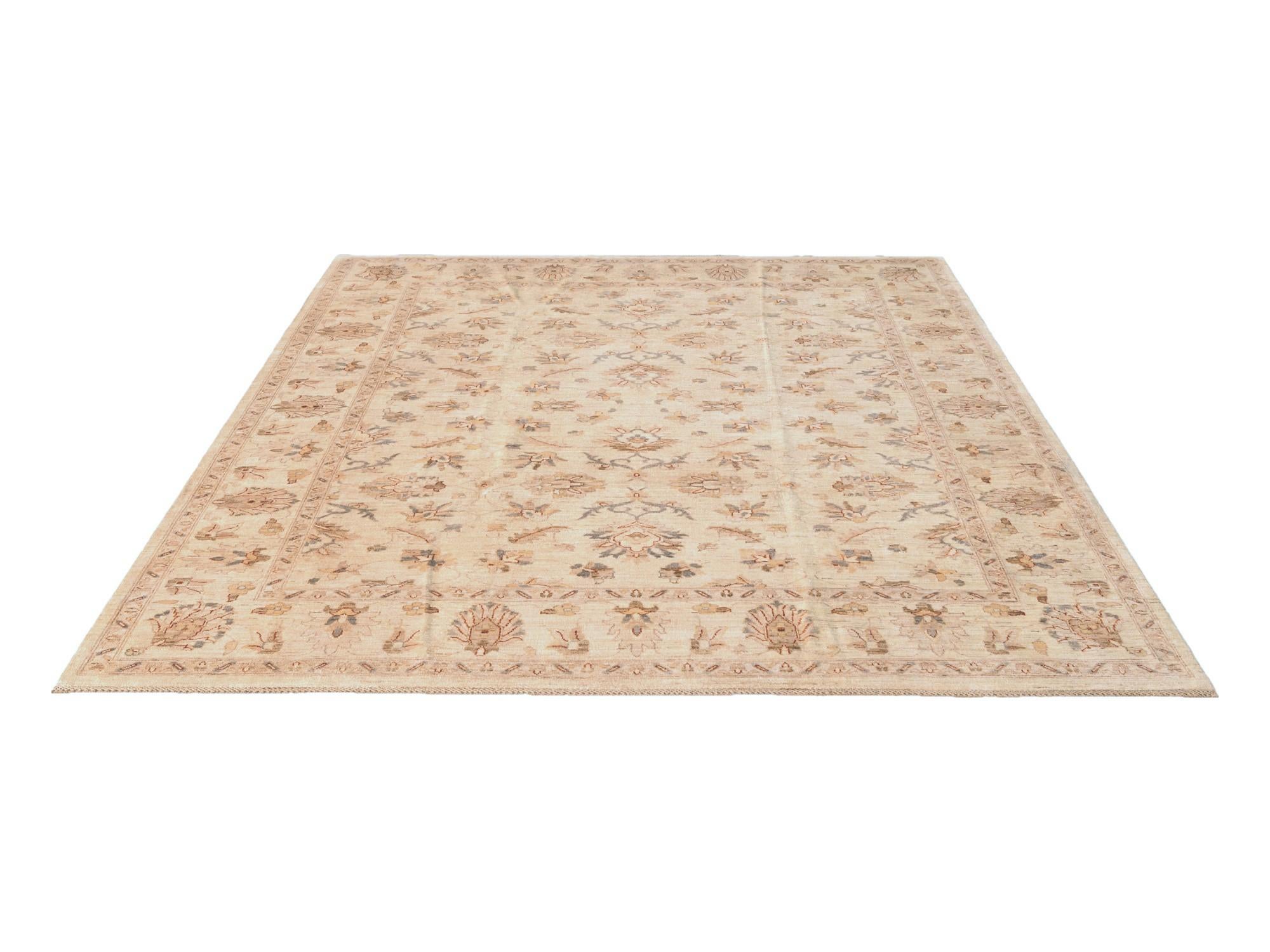 8' 6 x 9' 9 Hand Knotted Ziegler Rug
