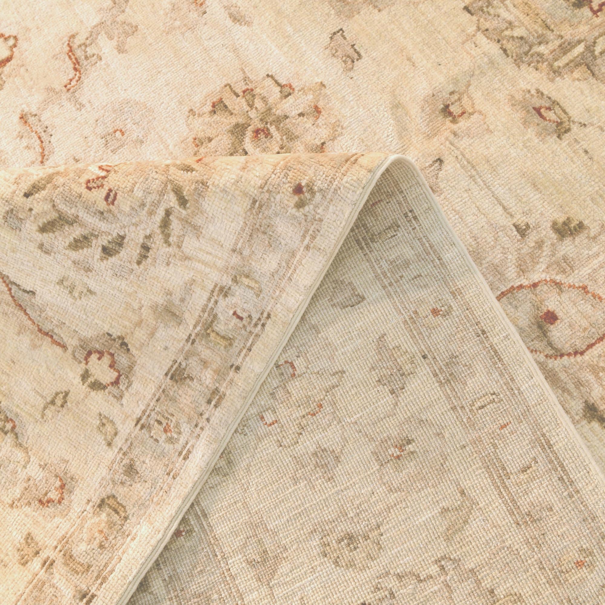8' 6 x 9' 9 Hand Knotted Ziegler Rug