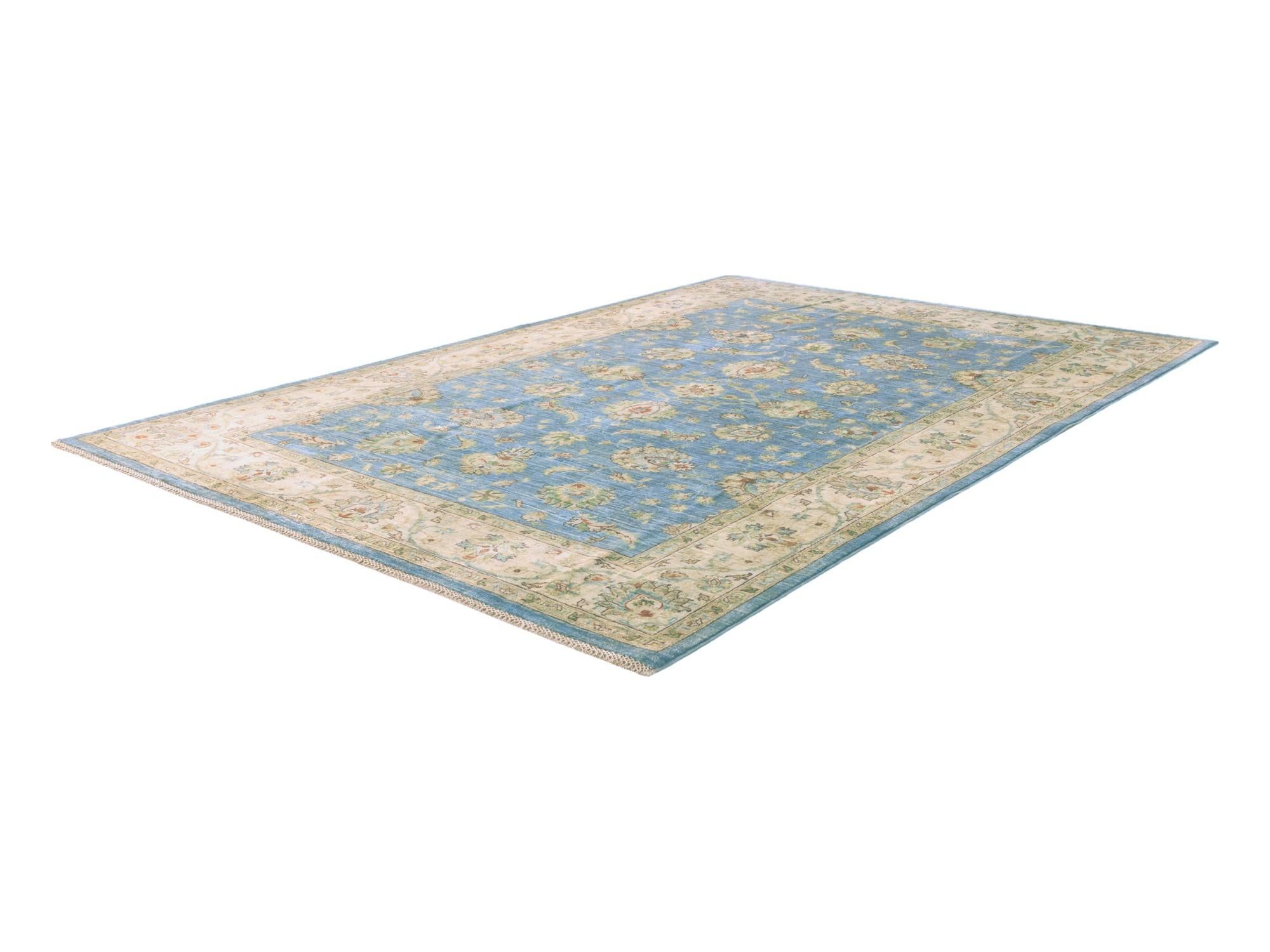 6' 8 x 9' 8 Hand Knotted Ziegler Rug