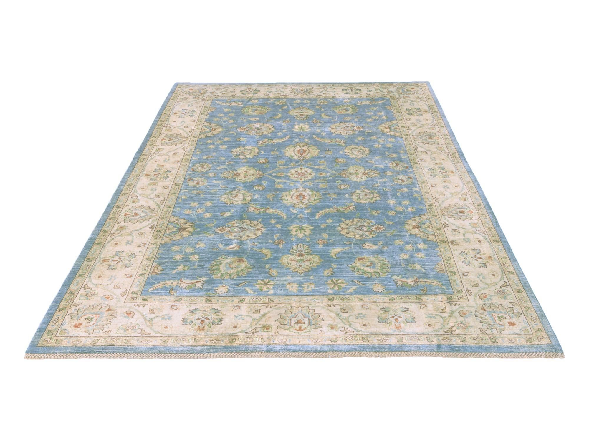 6' 8 x 9' 8 Hand Knotted Ziegler Rug