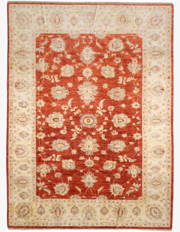 6' 8 x 9' 1 Hand Knotted Ziegler Rug