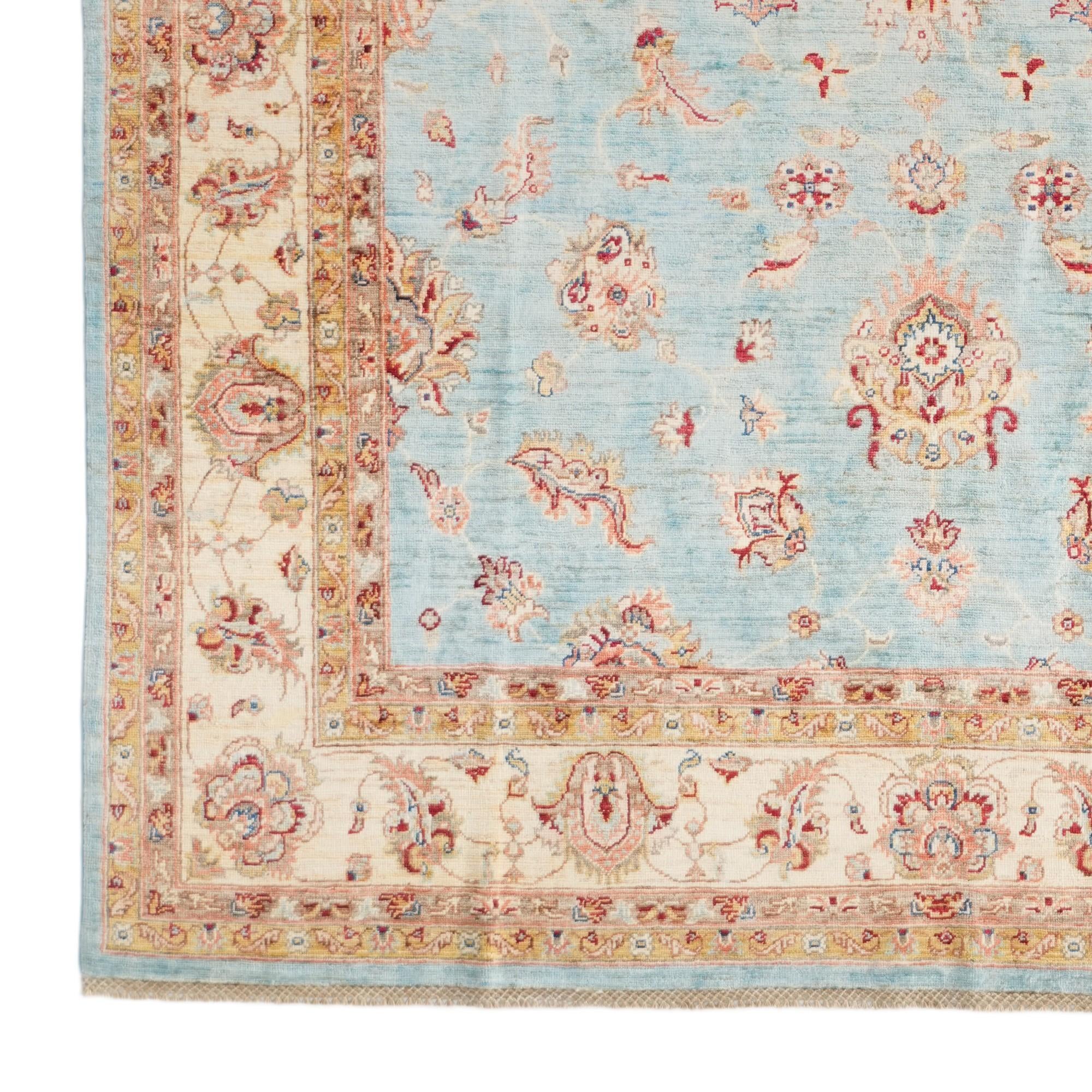 6' 7 x 10' Hand Knotted Ziegler Rug