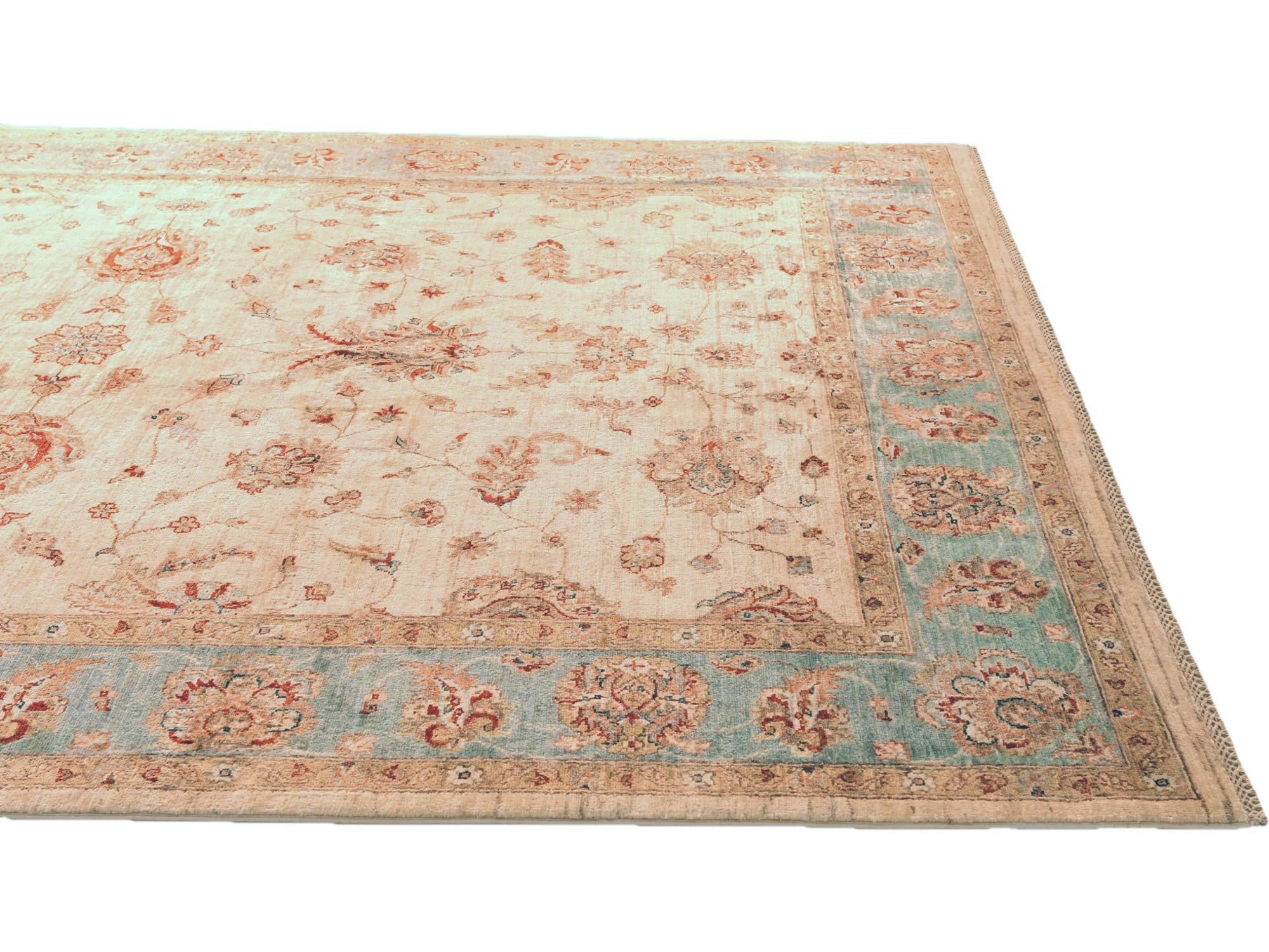 6' 9 x 9' 10 Hand Knotted Ziegler Rug
