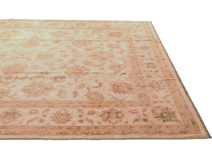 Detailfoto van 250cm x 295cm Handgeknoopt Ziegler Vloerkleed