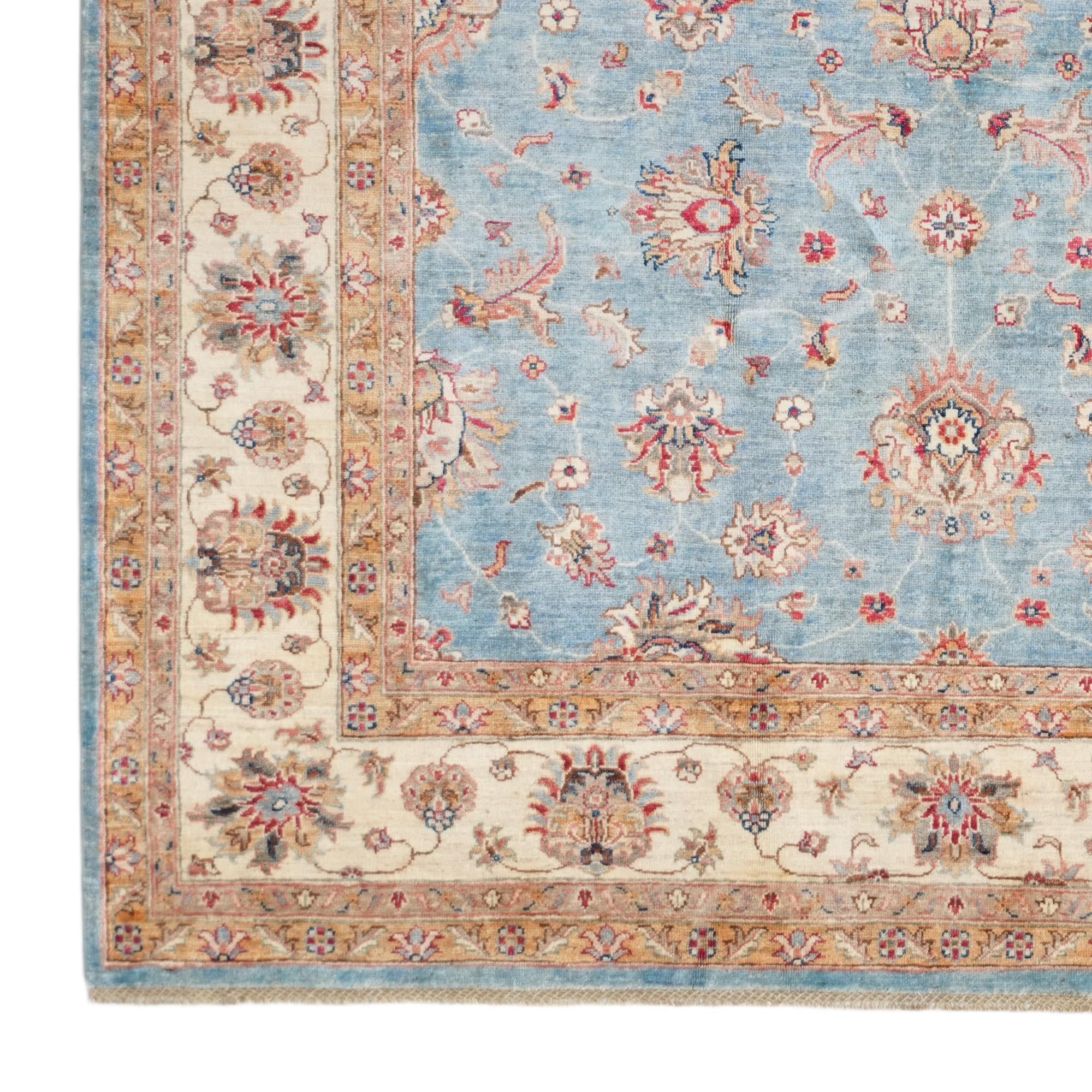 6' 11 x 9' 7 Hand Knotted Ziegler Rug