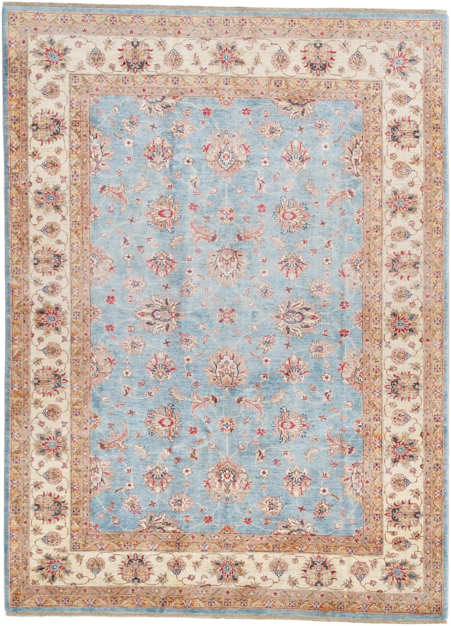 6' 11 x 9' 7 Hand Knotted Ziegler Rug