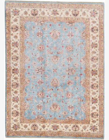 6' 11 x 9' 7 Hand Knotted Ziegler Rug