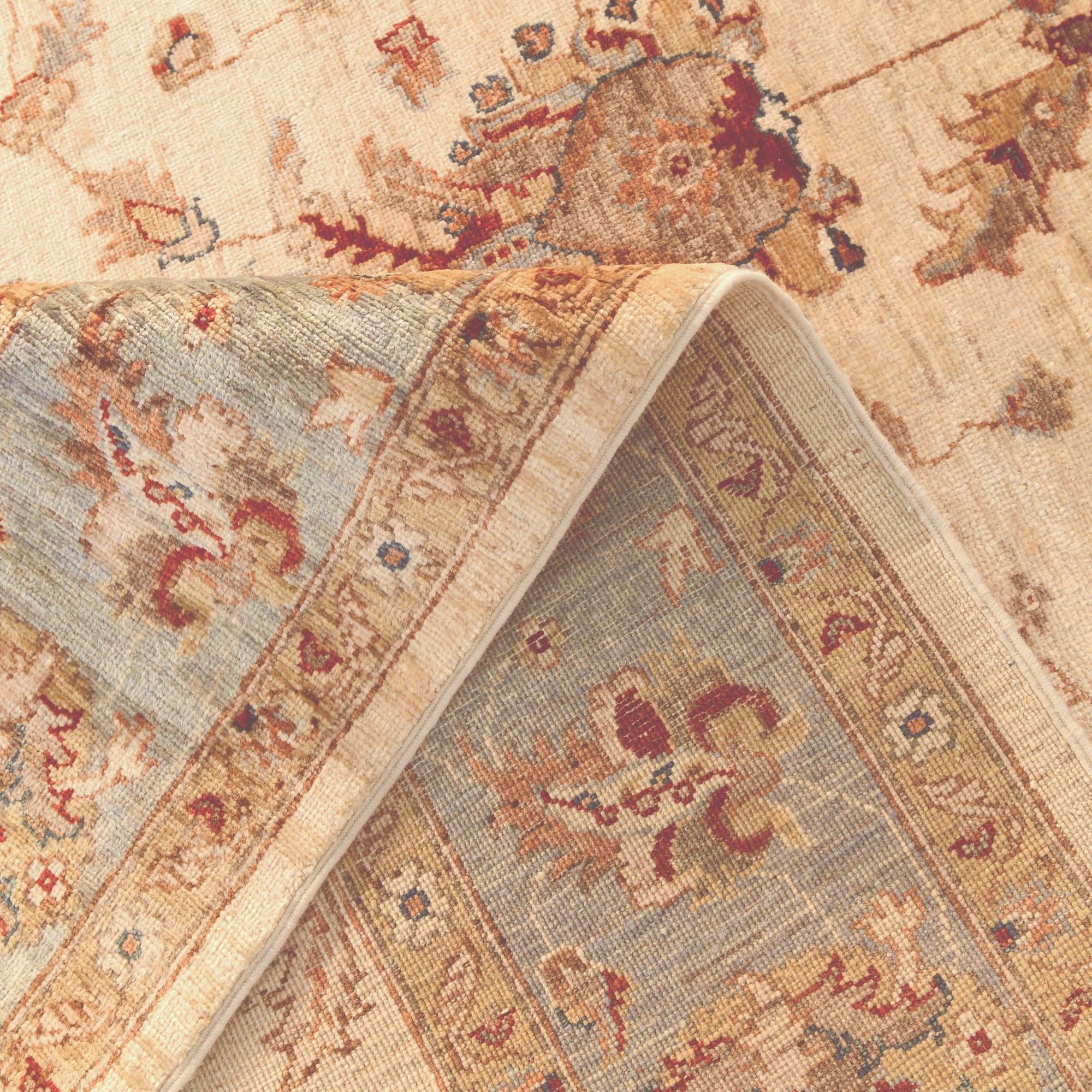 6' 10 x 9' 6 Hand Knotted Ziegler Rug