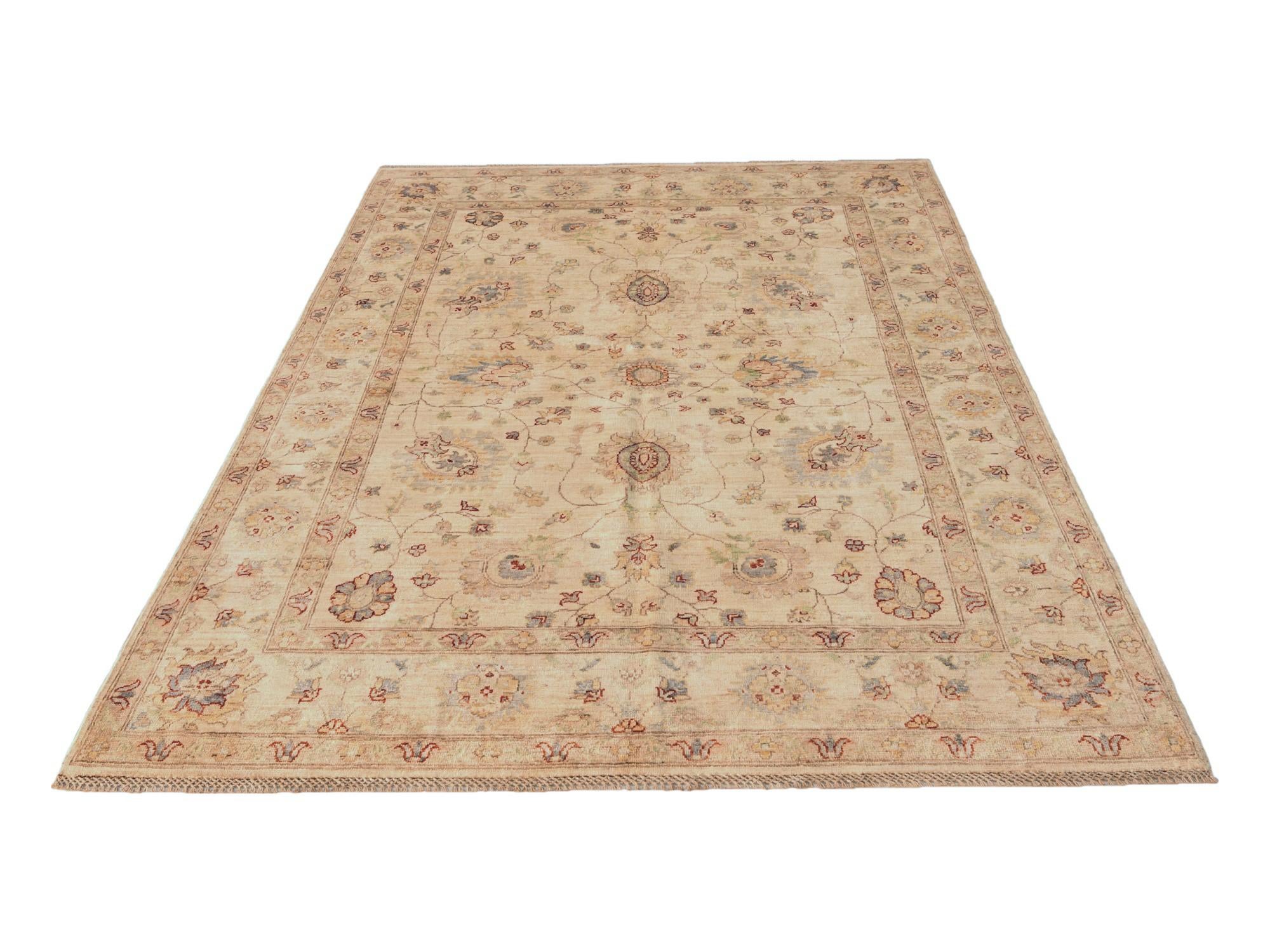 5' 5 x 7' 10 Hand Knotted Ziegler Rug