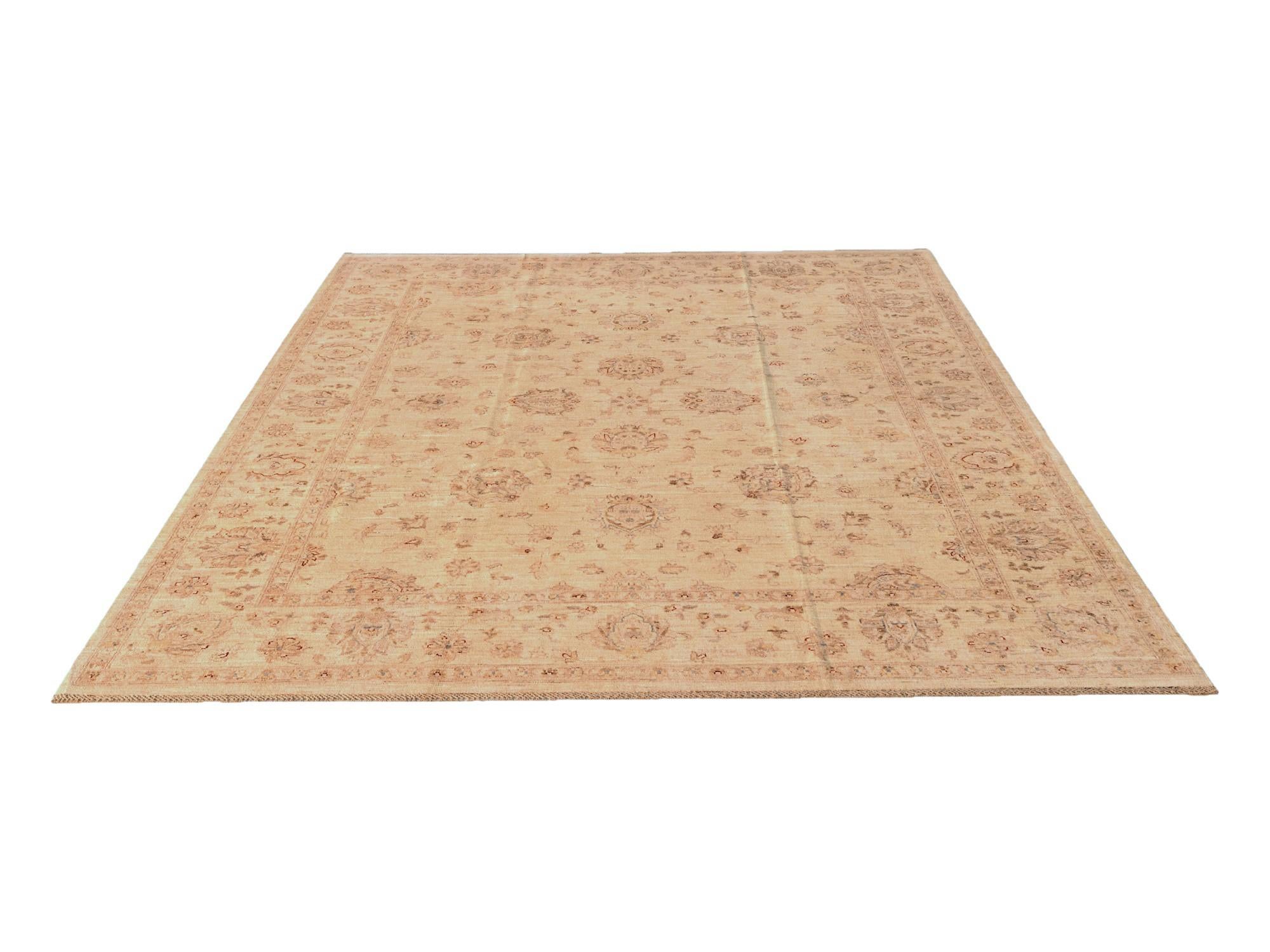 8' 6 x 9' 8 Hand Knotted Ziegler Rug
