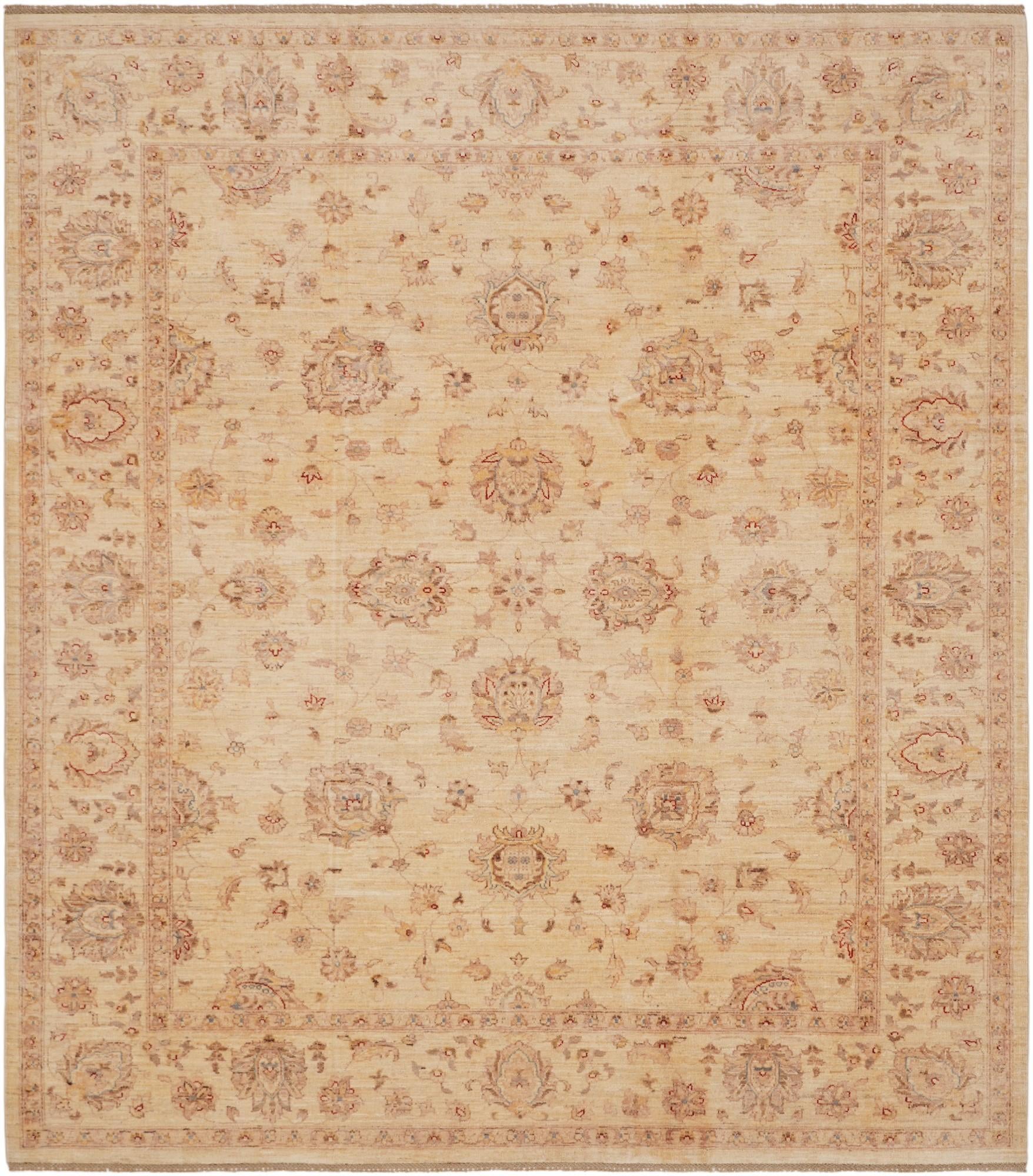 8' 6 x 9' 8 Hand Knotted Ziegler Rug