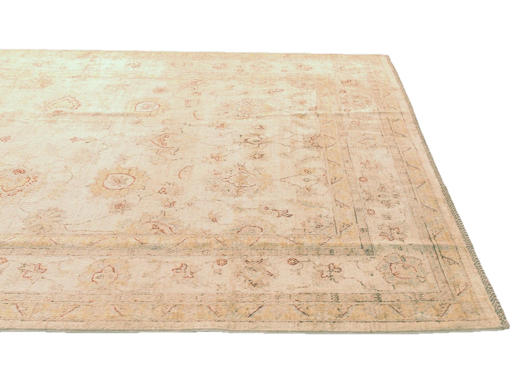 6' 8 x 9' 7 Hand Knotted Ziegler Rug