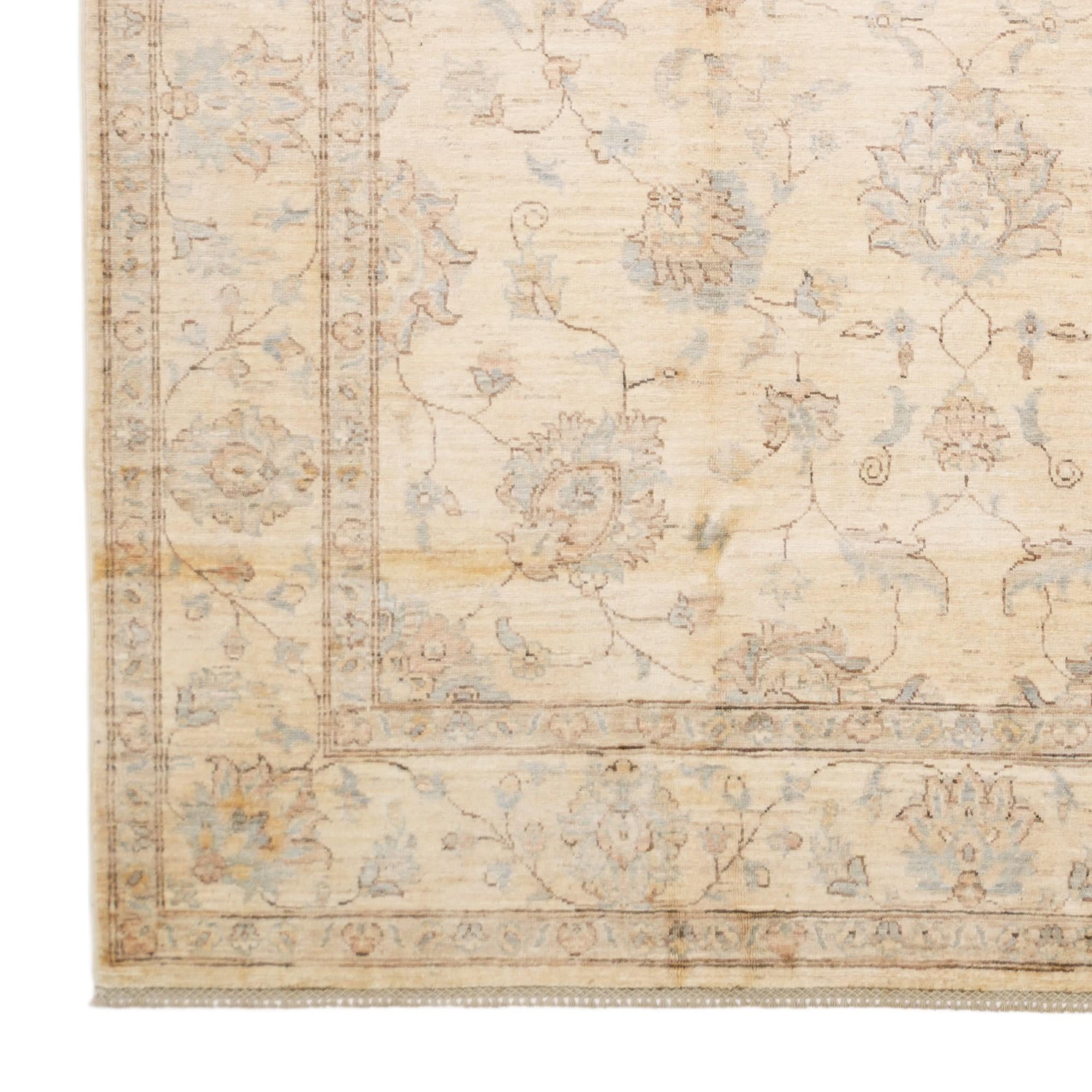190cm x 275cm Hand Knotted Ziegler Rug