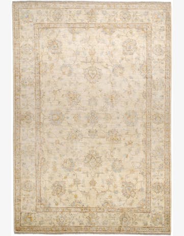 6' 1 x 8' 11 Hand Knotted Ziegler Rug