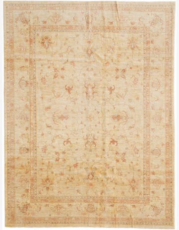 6' 9 x 8' 11 Hand Knotted Ziegler Rug