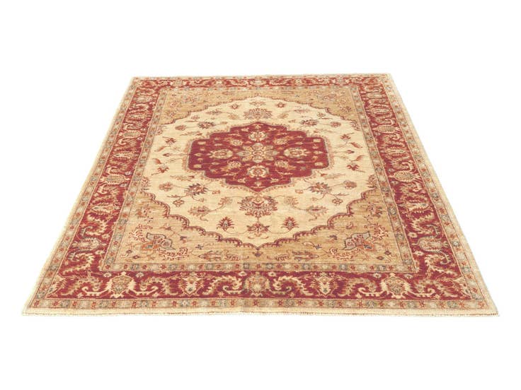 Detail image of 5' 1 x 6' 4 Hand Knotted Ziegler Rug