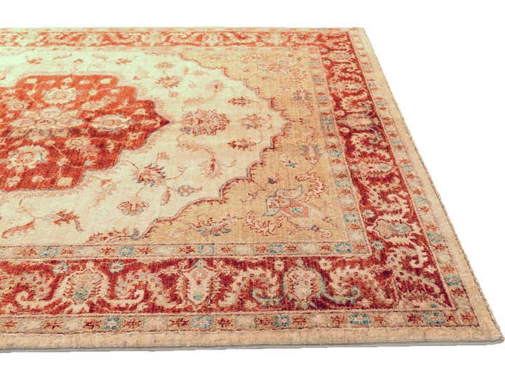 5' 1 x 6' 4 Hand Knotted Ziegler Rug