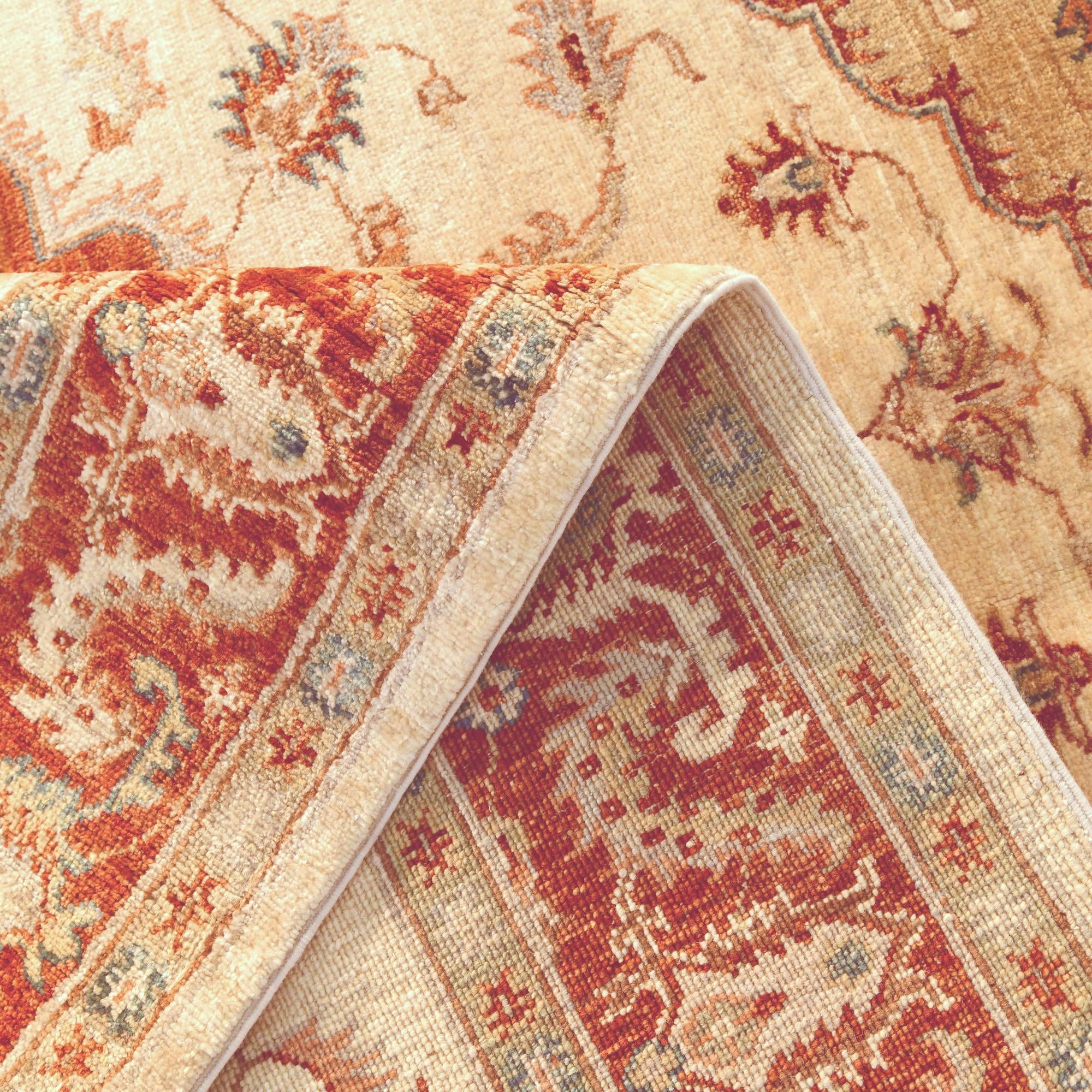 5' 1 x 6' 4 Hand Knotted Ziegler Rug