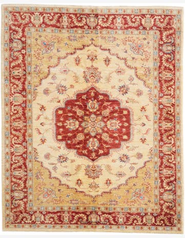 5' 1 x 6' 4 Hand Knotted Ziegler Rug
