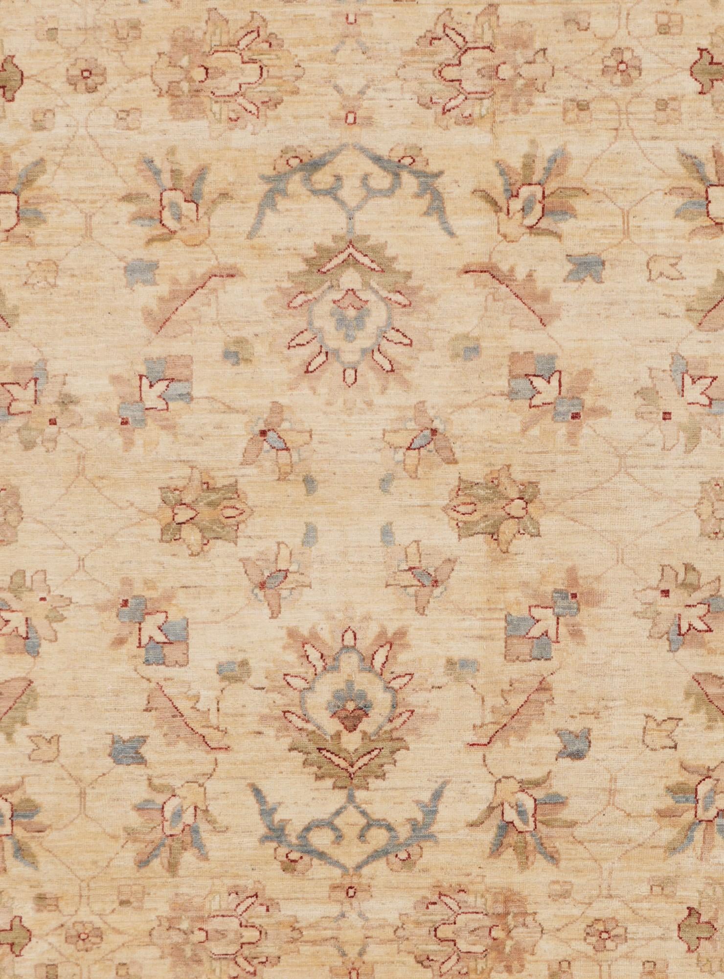 8' 6 x 11' 1 Hand Knotted Ziegler Rug