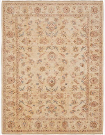 8' 6 x 11' 1 Hand Knotted Ziegler Rug