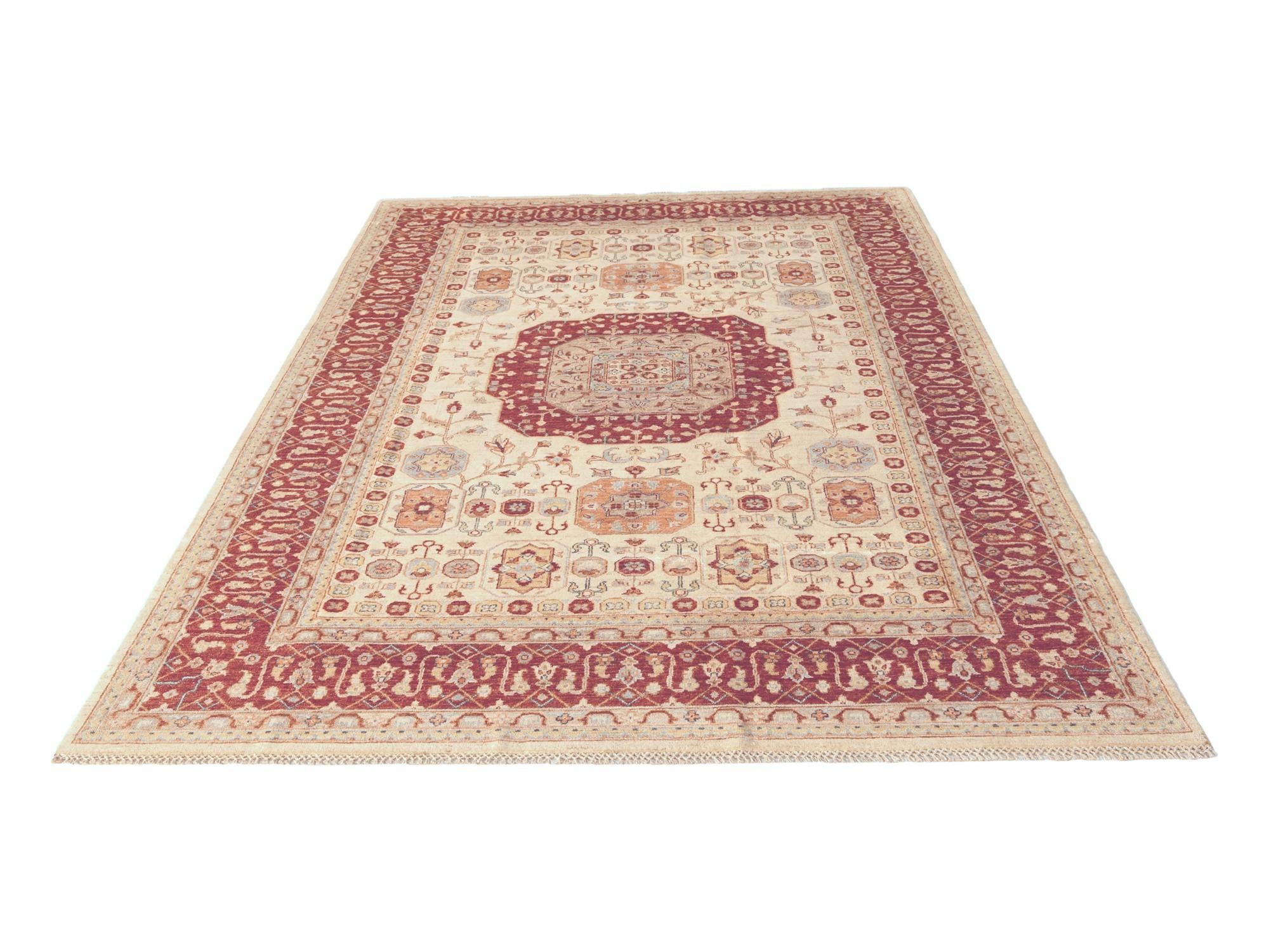 6' 9 x 10' 2 Hand Knotted Ziegler Rug