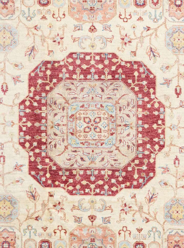 6' 9 x 10' 2 Hand Knotted Ziegler Rug