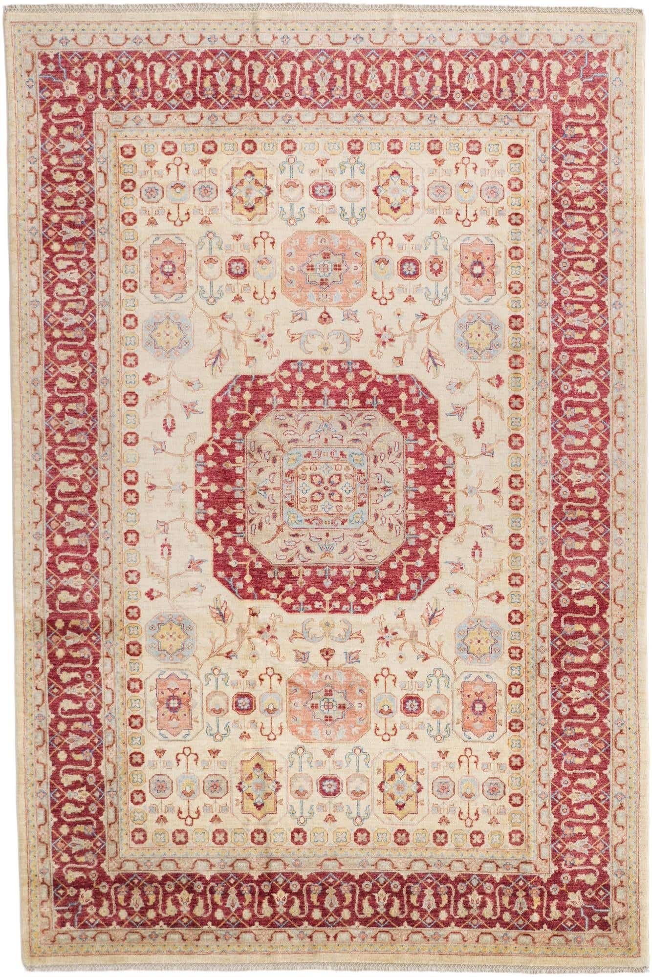 6' 9 x 10' 2 Hand Knotted Ziegler Rug