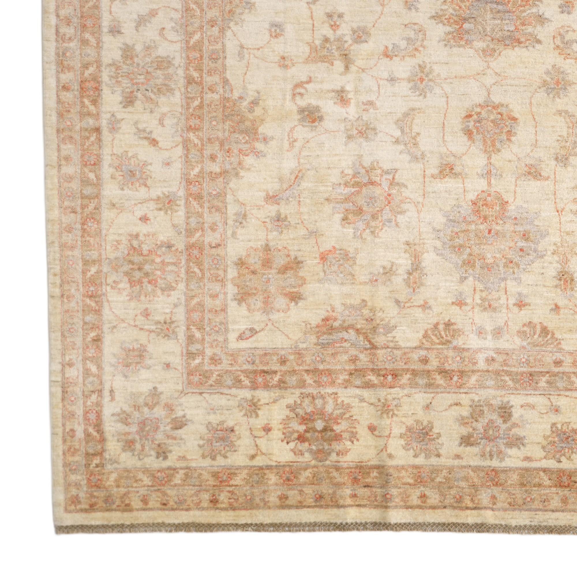 215cm x 305cm Hand Knotted Ziegler Rug