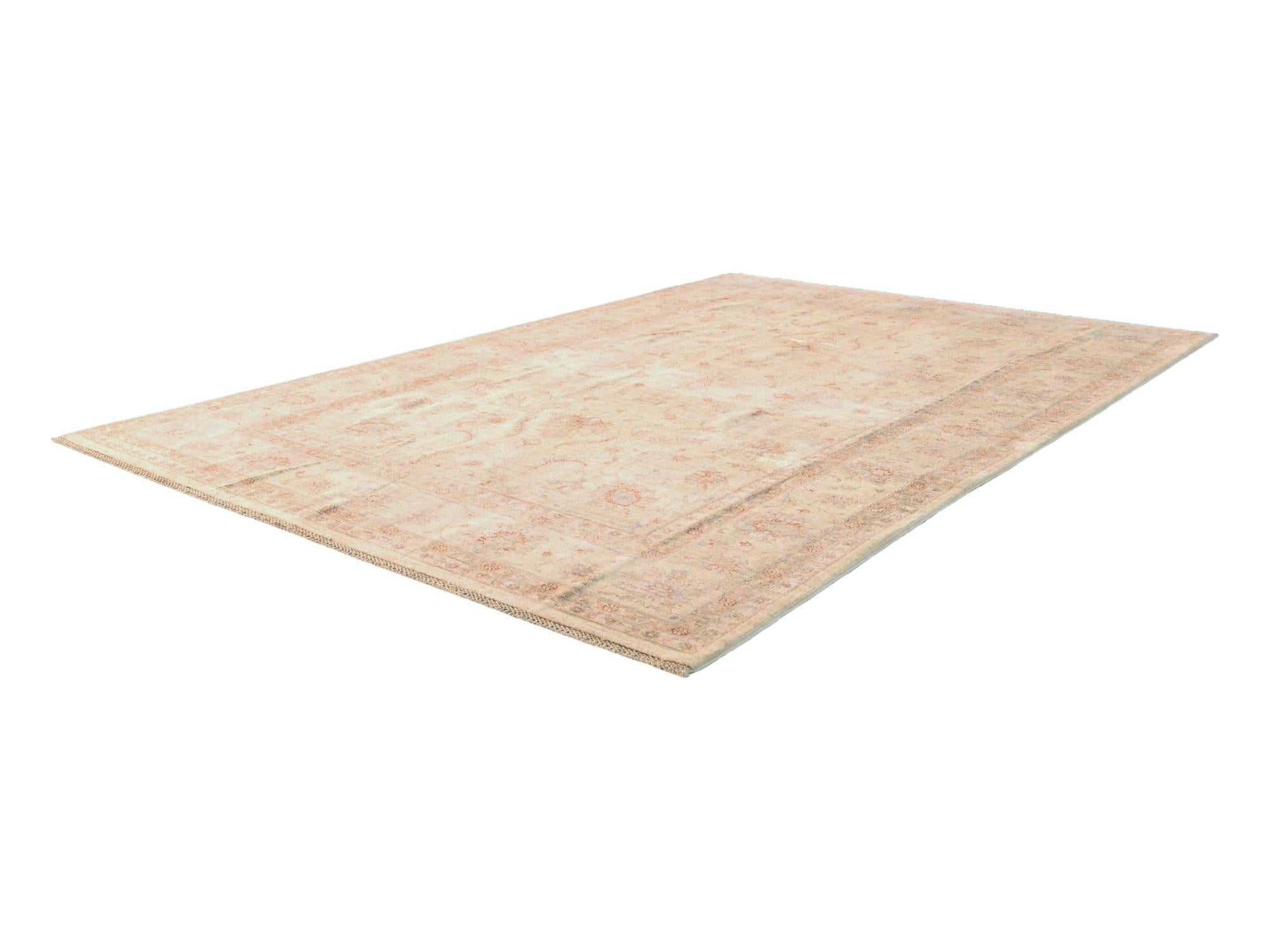 6' 11 x 10' 2 Hand Knotted Ziegler Rug