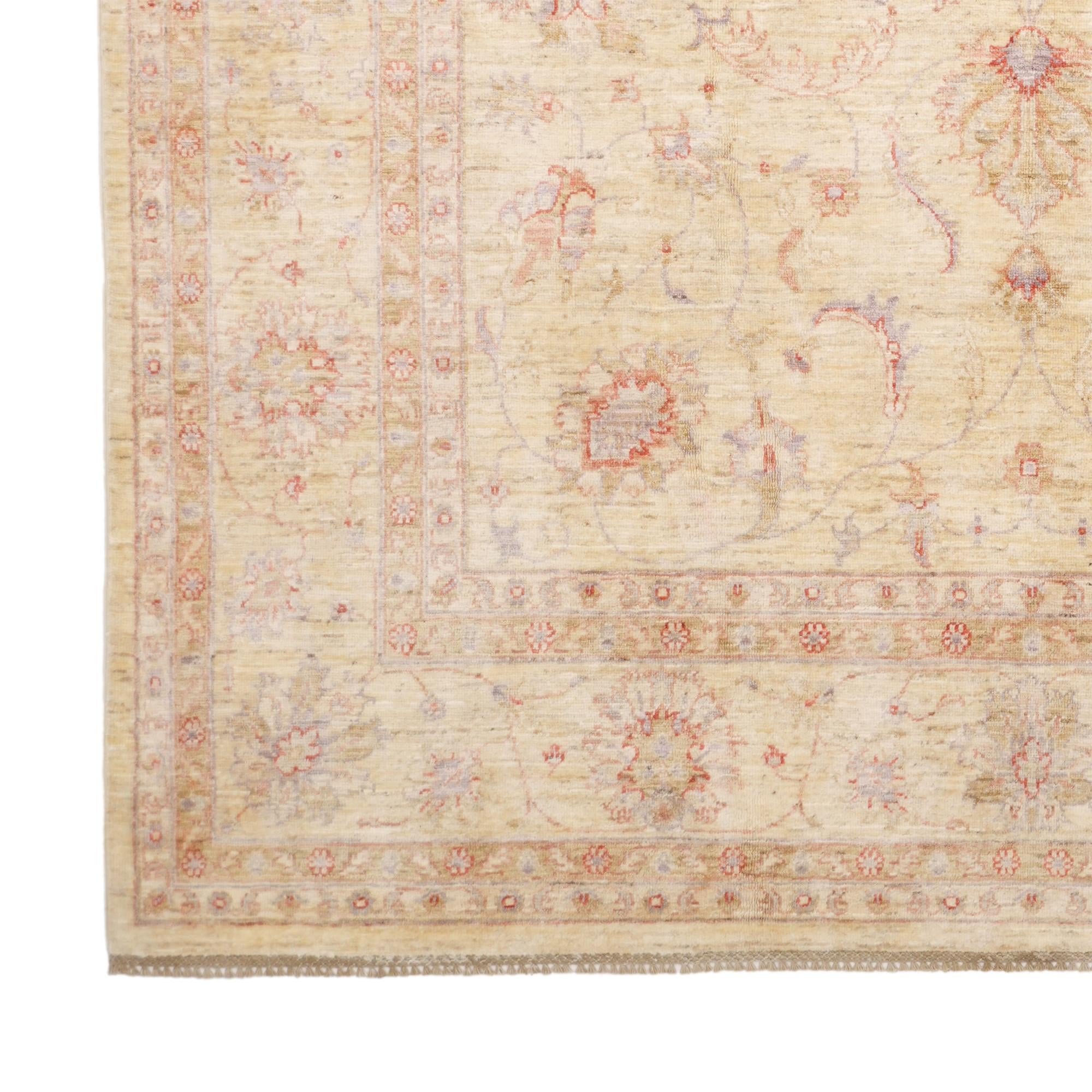 6' 11 x 10' Hand Knotted Ziegler Rug