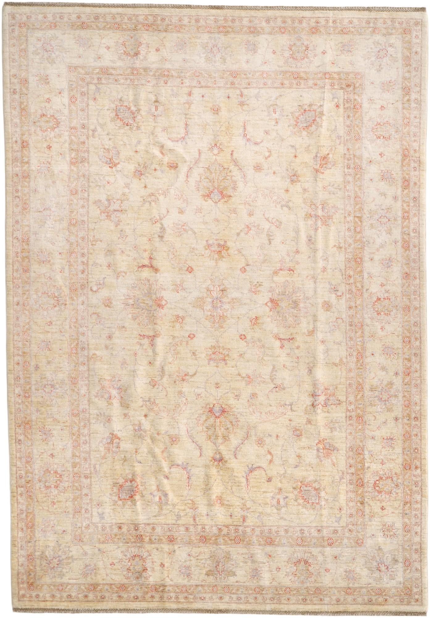 6' 11 x 10' Hand Knotted Ziegler Rug
