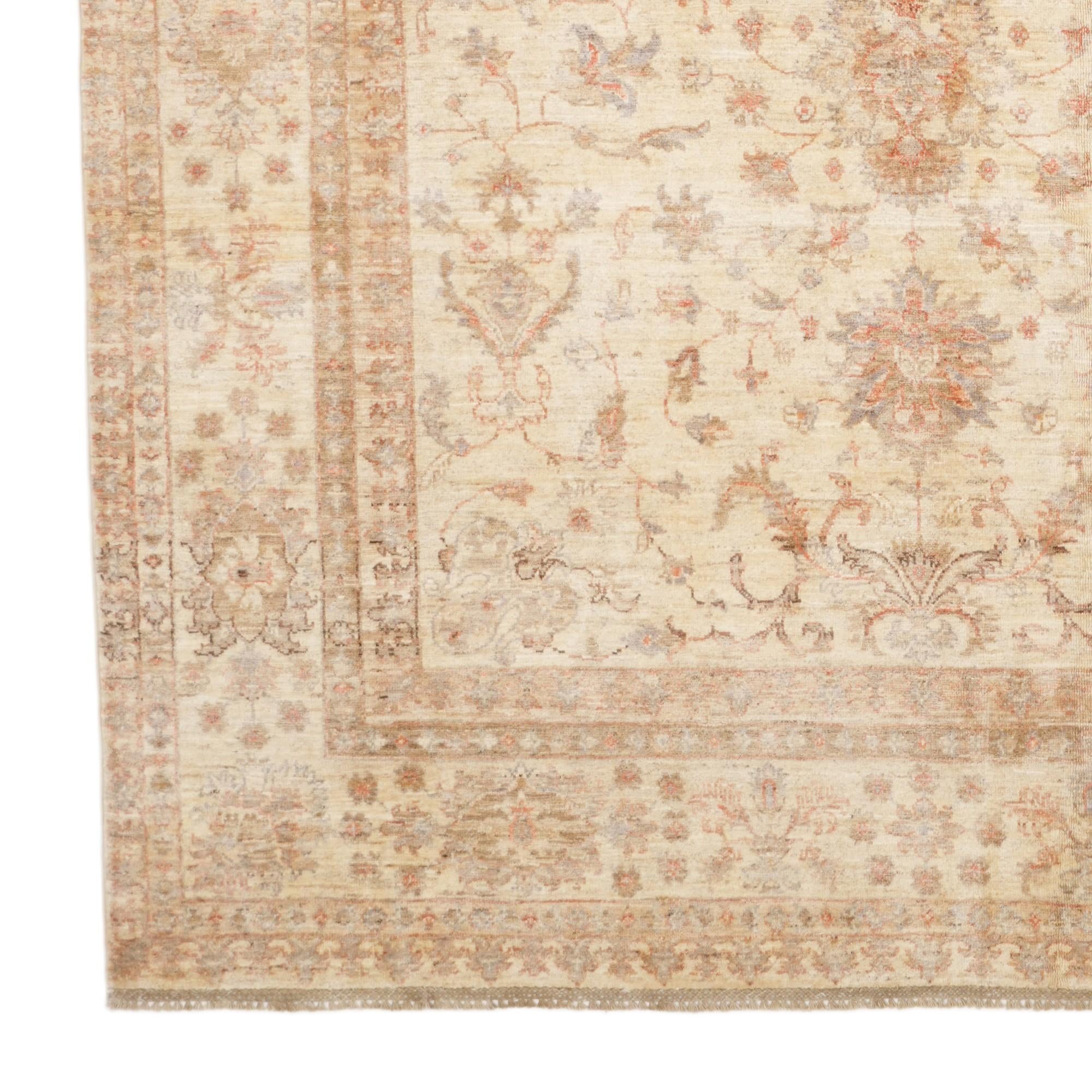 6' 11 x 10' 4 Hand Knotted Ziegler Rug