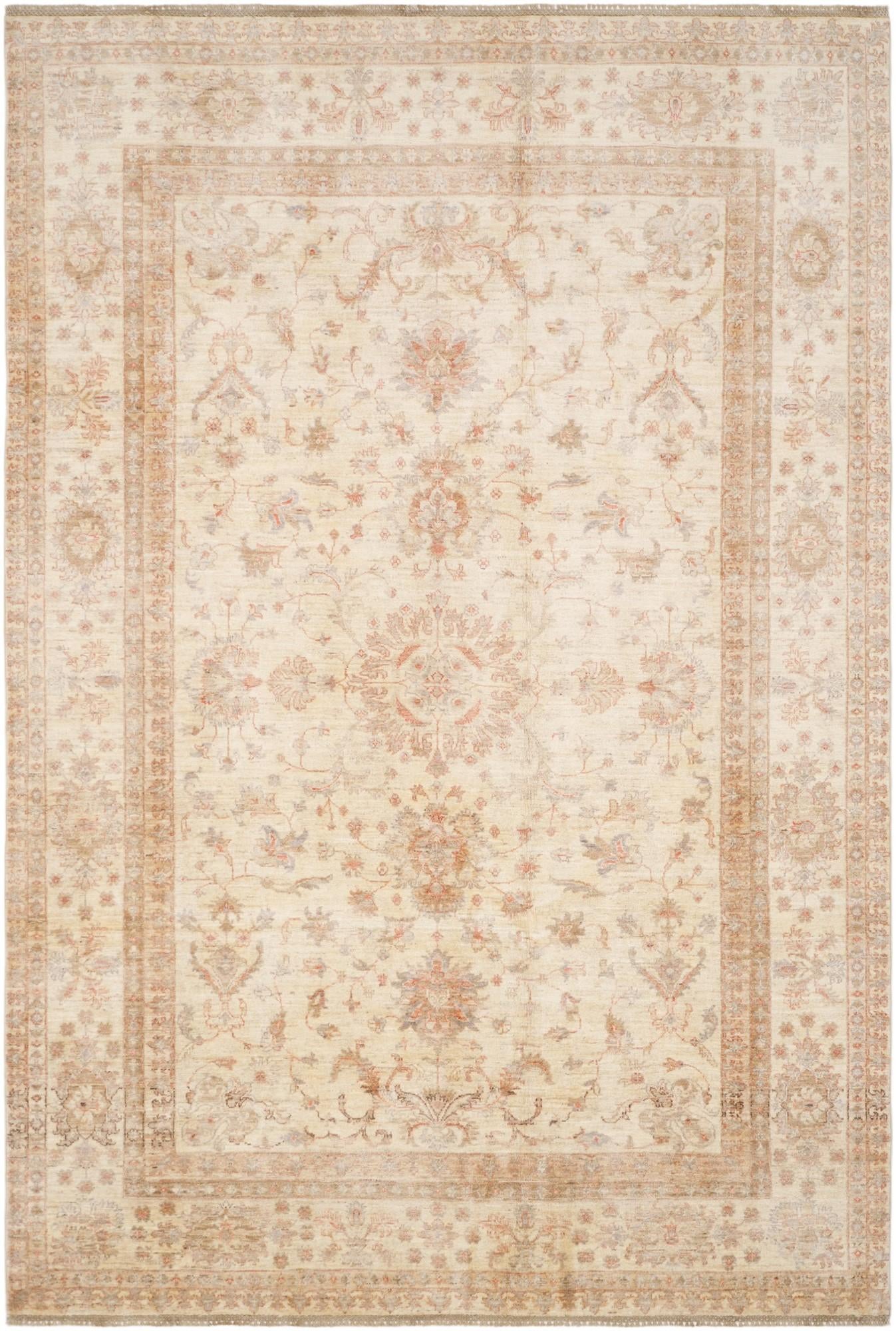 6' 11 x 10' 4 Hand Knotted Ziegler Rug