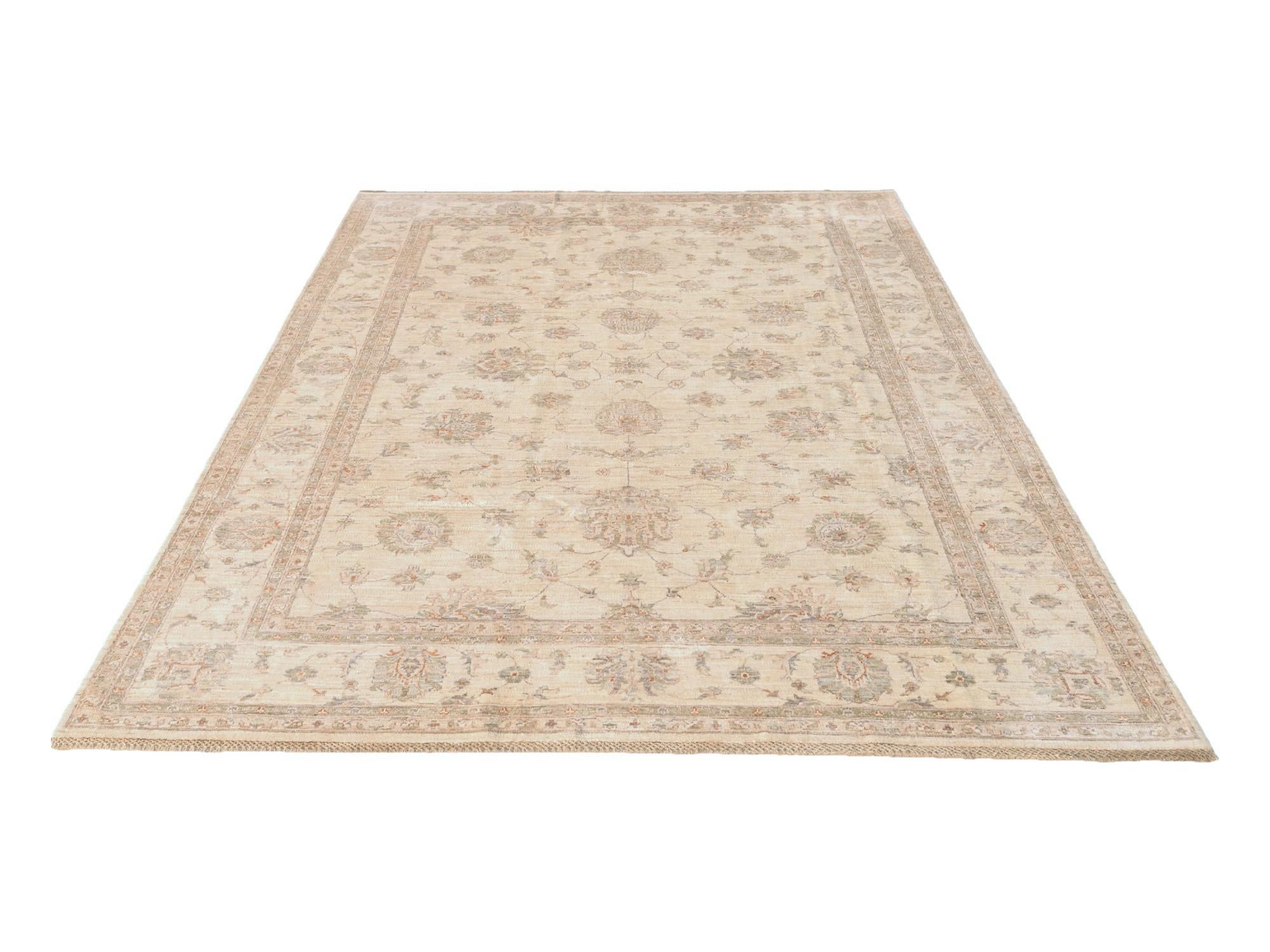 7' 1 x 9' 11 Hand Knotted Ziegler Rug