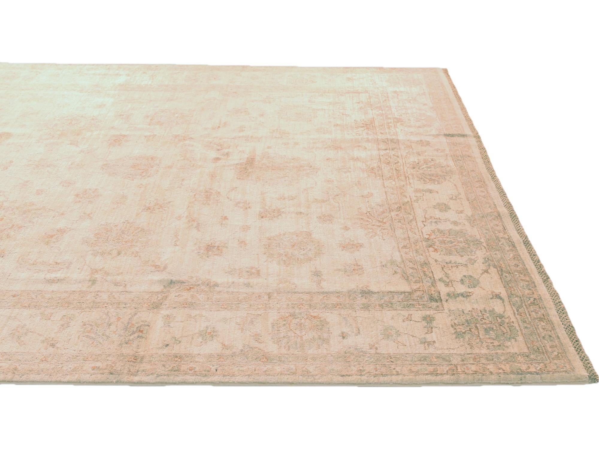 7' 1 x 9' 11 Hand Knotted Ziegler Rug