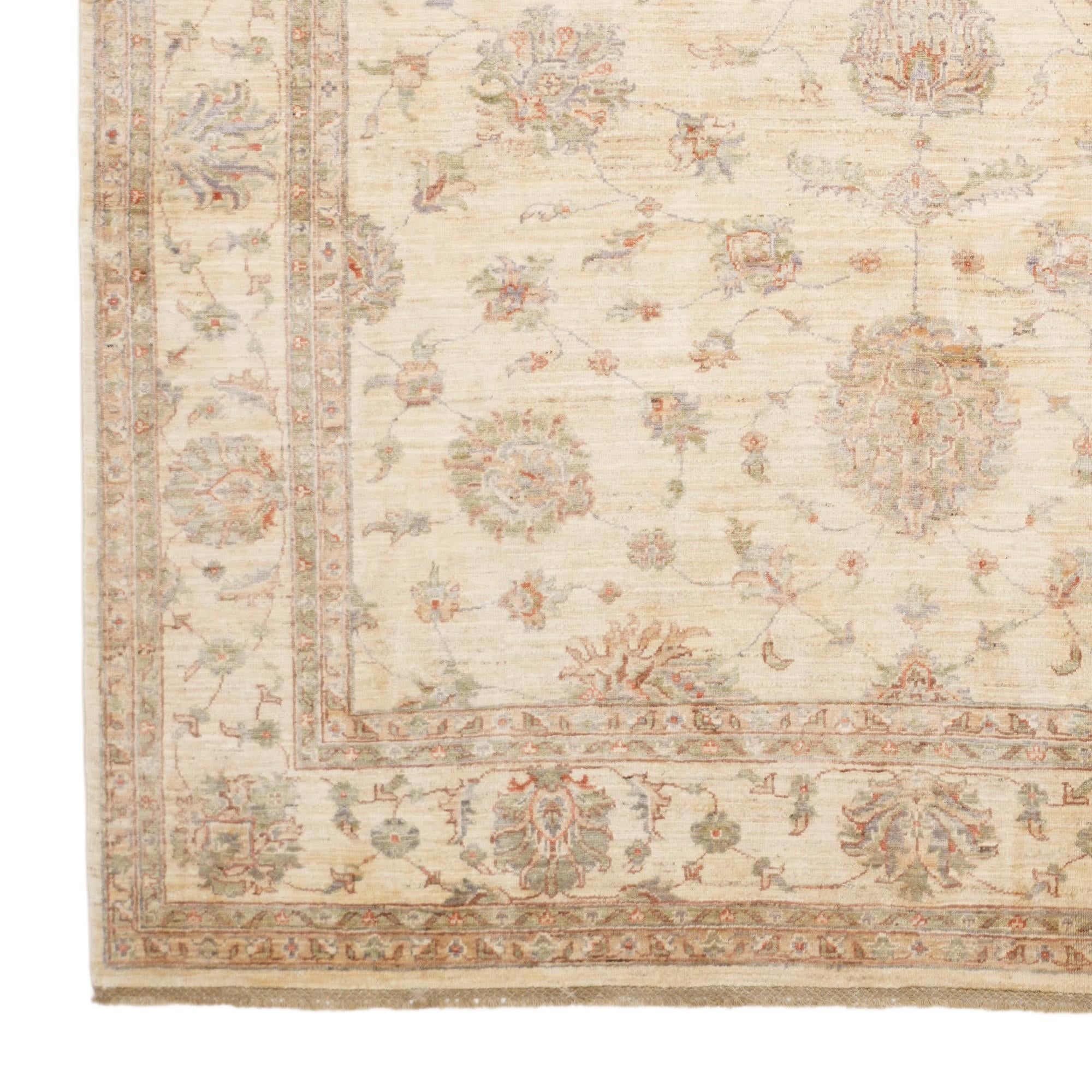 215cm x 300cm Hand Knotted Ziegler Rug