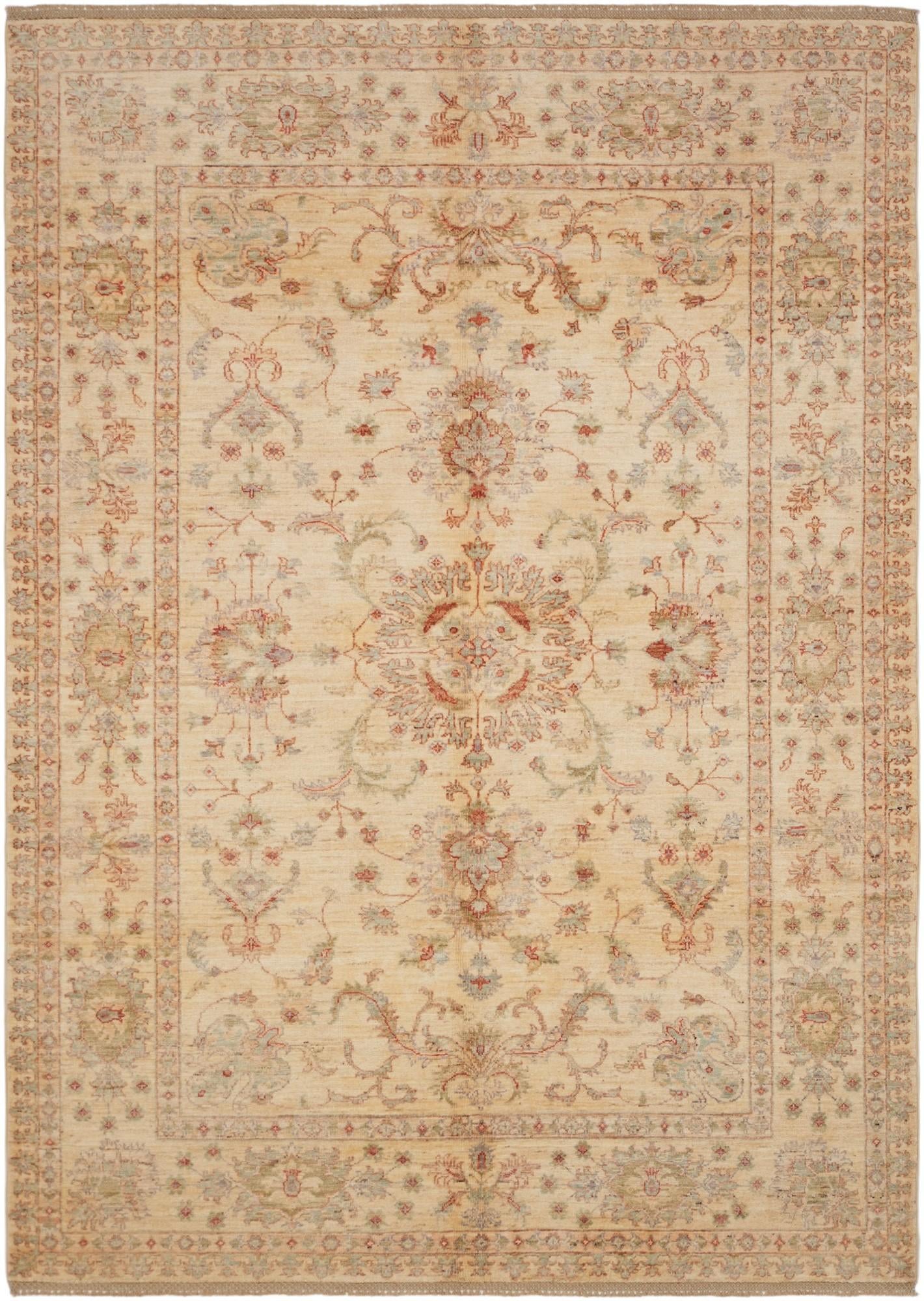 5' 8 x 8' Hand Knotted Ziegler Rug