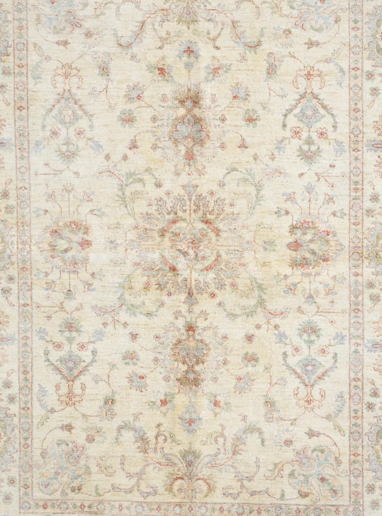 5' 9 x 8' Hand Knotted Ziegler Rug