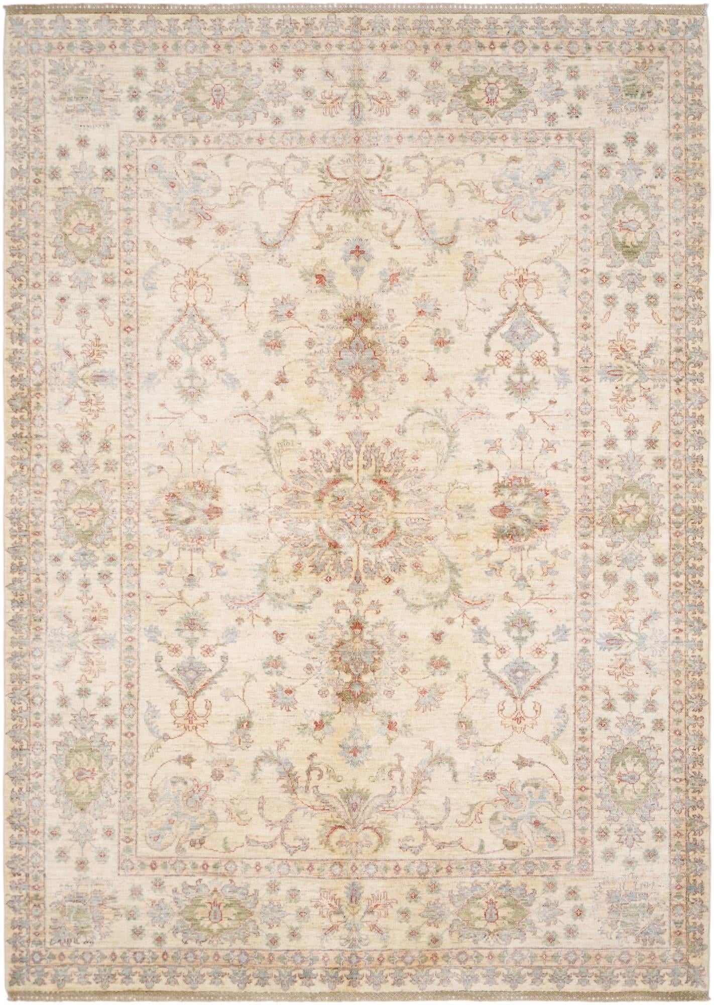 5' 9 x 8' Hand Knotted Ziegler Rug