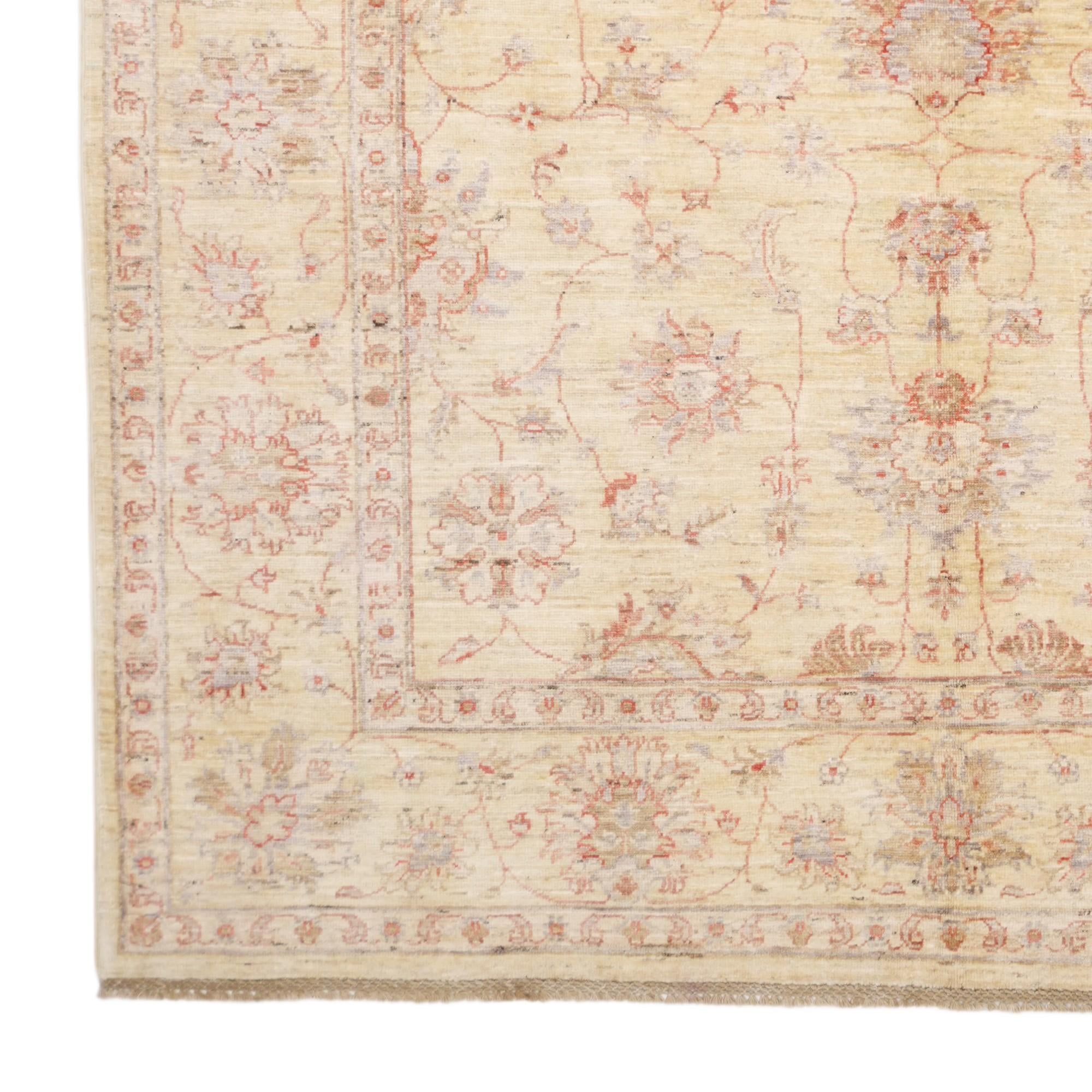 5' 9 x 8' 2 Hand Knotted Ziegler Rug